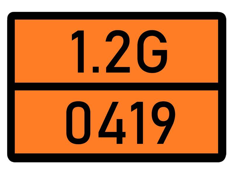 Детальное изображение элемента табличка 1.2g-0419 от ALLPARTS.SU