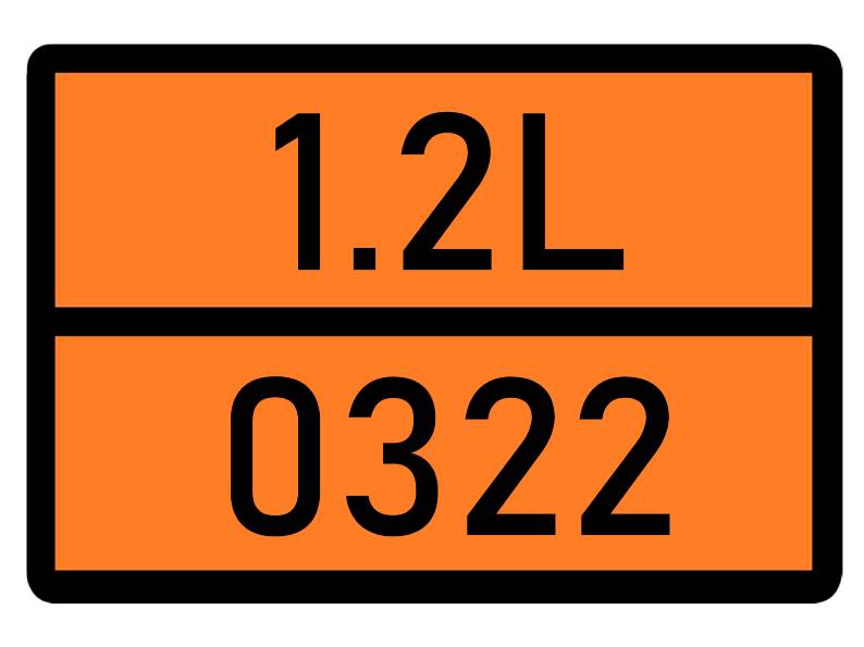 Детальное изображение элемента табличка 1.2l-0322 от ALLPARTS.SU