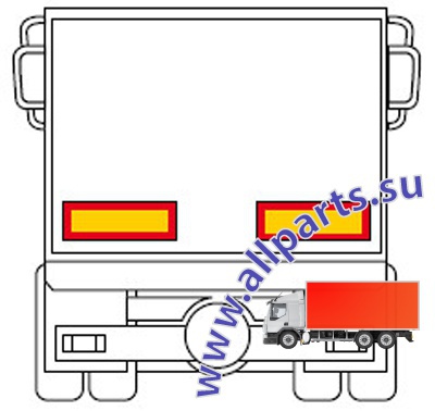 Детальное изображение элемента таблички на прицеп (арт.: 90180) от ALLPARTS.SU